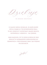 Podziękowanie 13x18cm