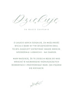 Podziękowanie 13x18cm