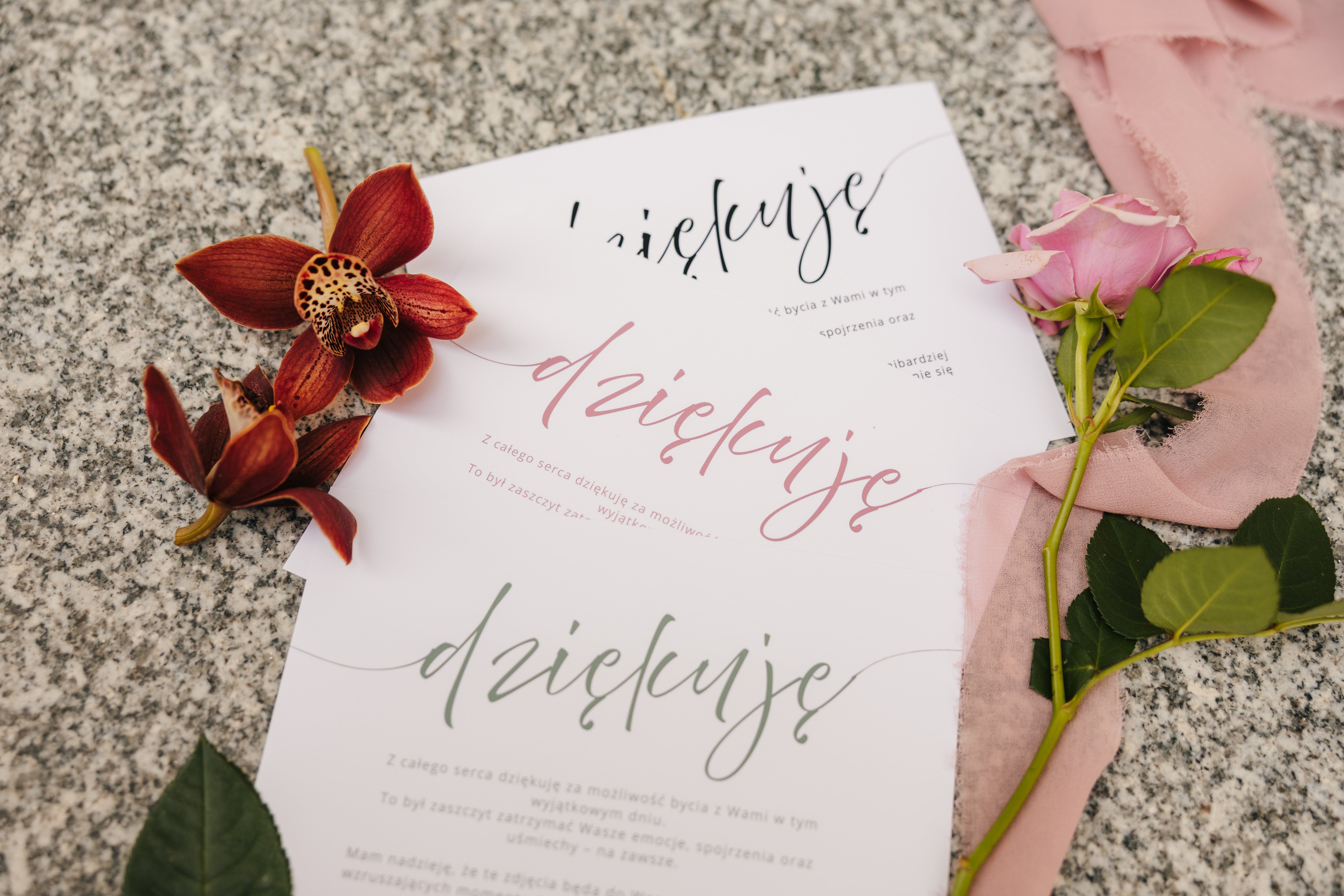 Podziękowanie 13x18cm