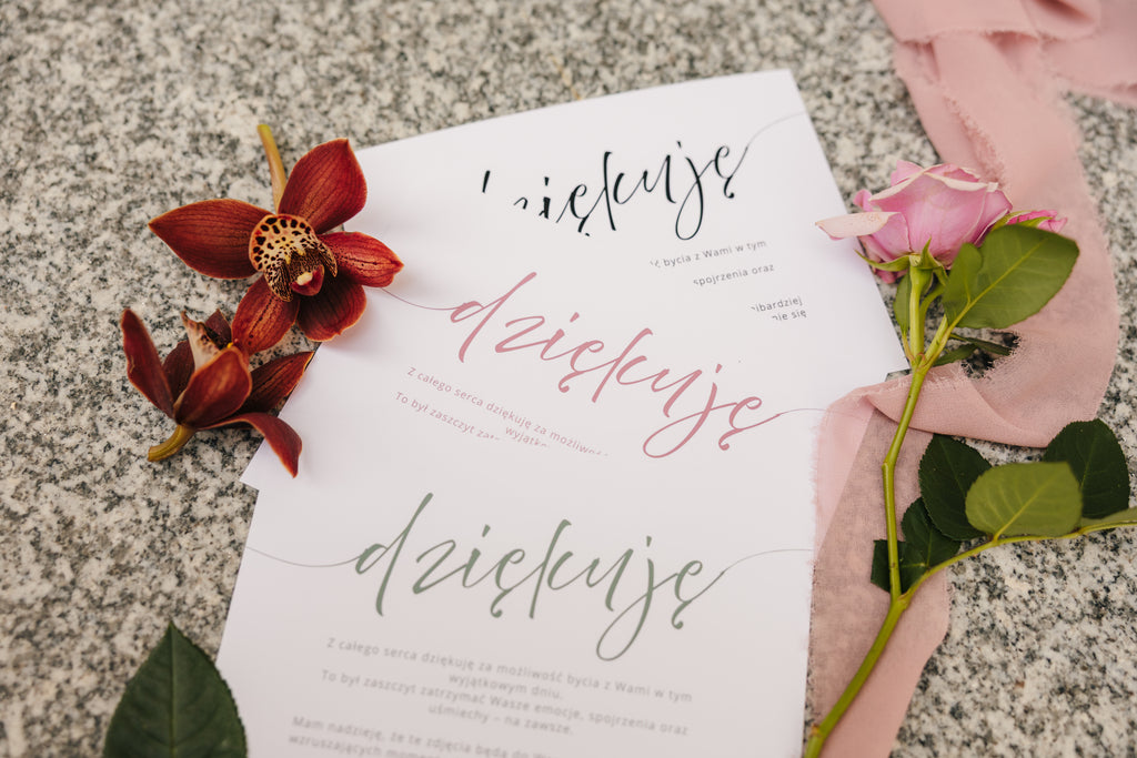 Podziękowanie 13x18cm